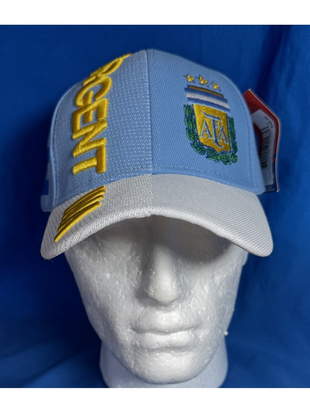 Argentina National Football Team (AFA) Hat Embroidered Patches Soccer Icon NWT